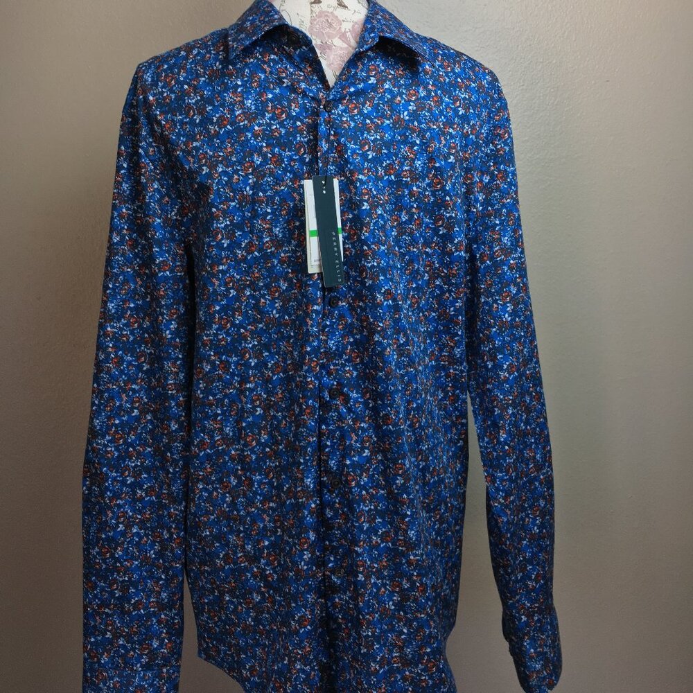 Perry Ellis - Long Sleeve Stretch Casual Shirt